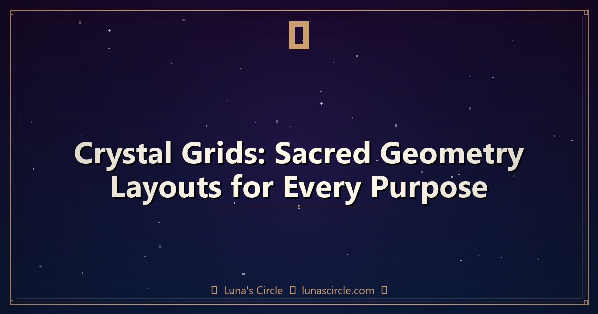 Crystal Grids: Sacred Geometry Layouts for Every Purpose