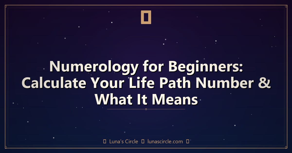 Numerology for Beginners: Calculate Your Life Path Number & What It Means